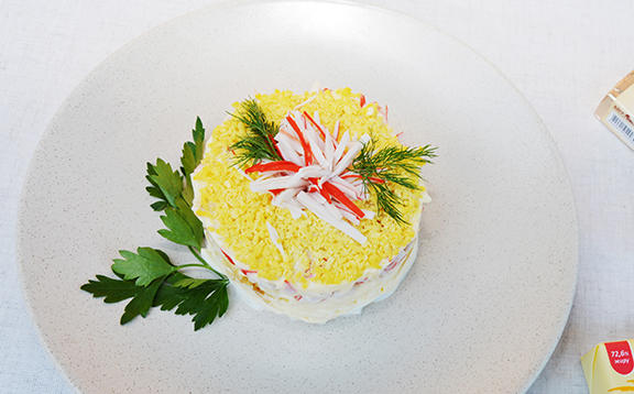 Салат «Хризантема»